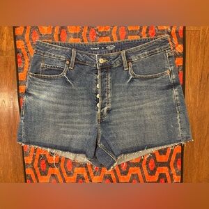 NWOT Old Navy Sky Hi-Line Blue Denim Jean Shorts size 14